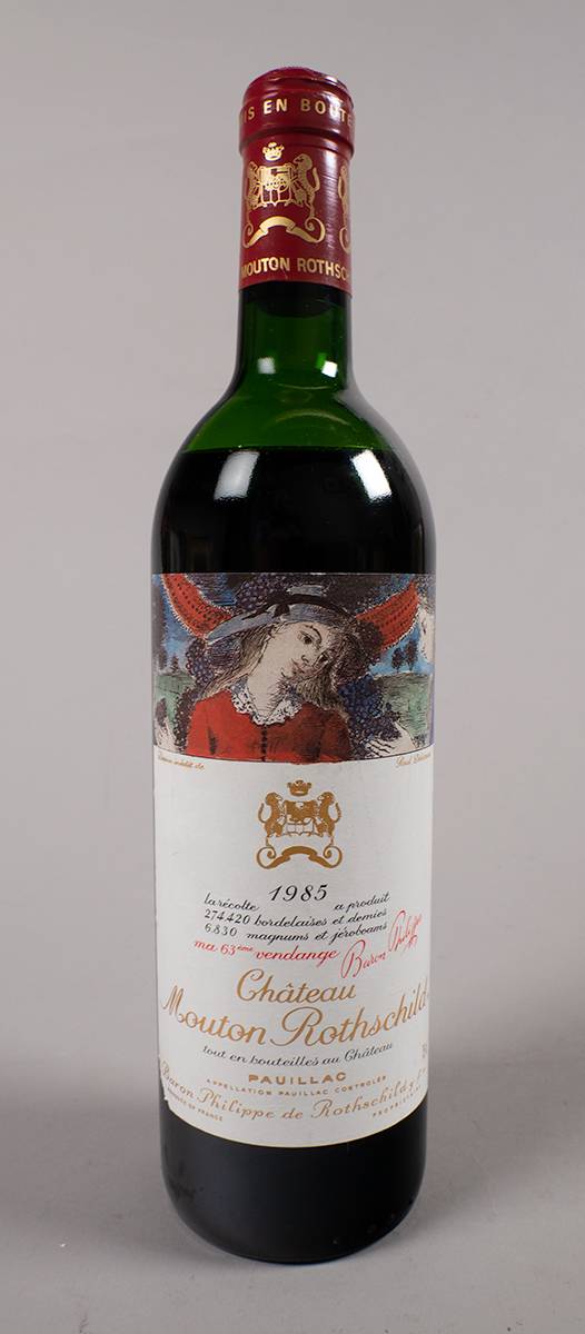 Pauillaic, Chateau Mouton Rothschild, 1985. at Whyte's Auctions