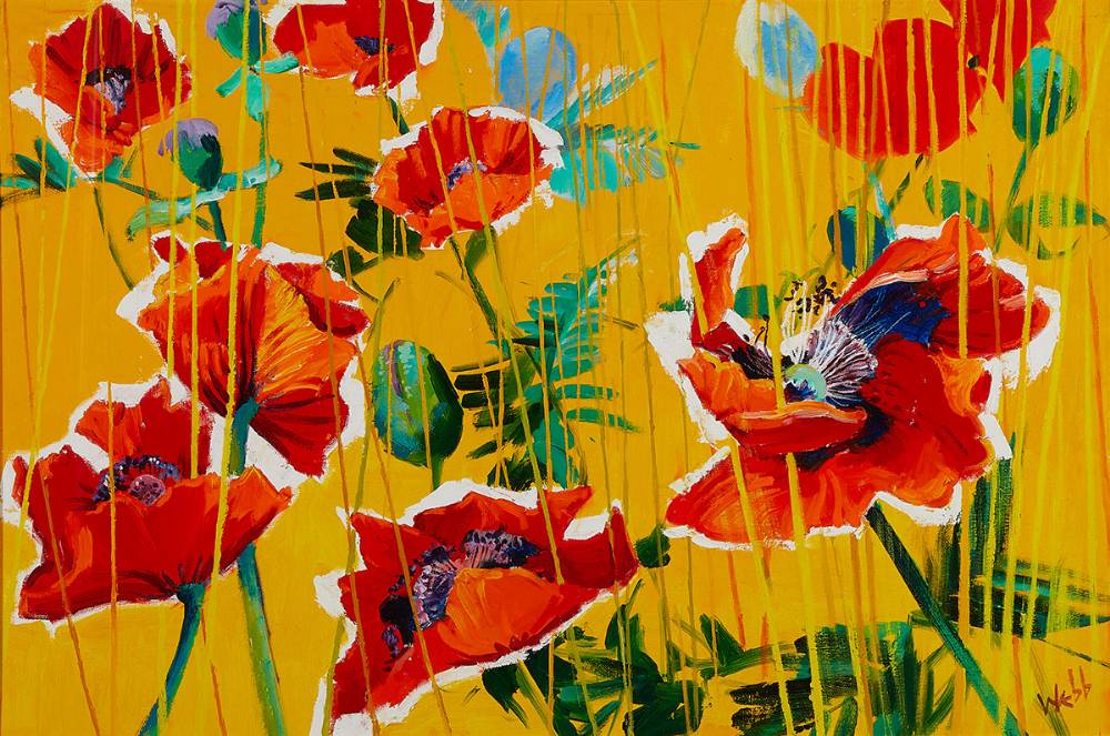 POPPIES by Kenneth Webb sold for 7,500 at Whyte's Auctions