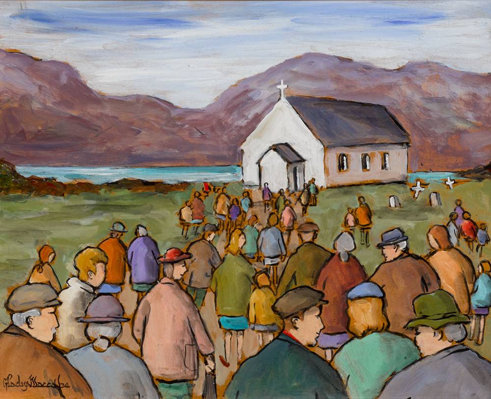 GOING TO MASS by Gladys Maccabe MBE HRUA ROI FRSA (1918-2018) at Whyte's Auctions
