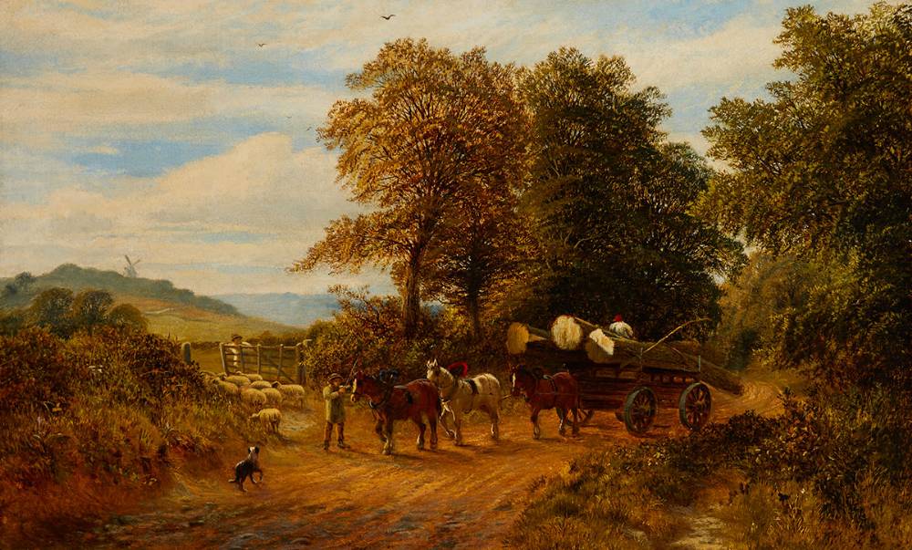 A SURREY LANE by Alfred Augustus Glendening Junior sold for �2,300 at Whyte's Auctions