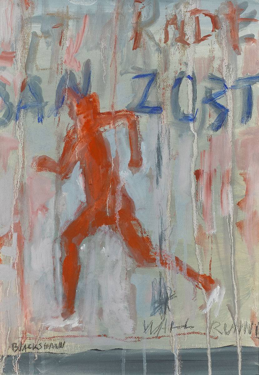 UNTITLED [FIGURE RUNNING] by Basil Blackshaw HRHA RUA (1932-2016) at Whyte's Auctions