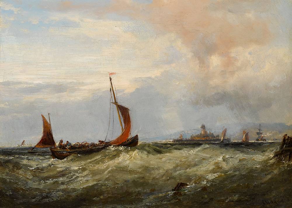 LOBSTER FISHING by Edwin Hayes sold for �2,700 at Whyte's Auctions