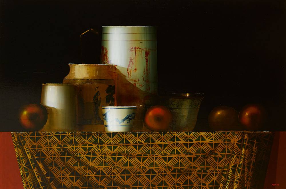 STILL LIFE WITH APPLES, 2007 by Martin Mooney sold for �6,400 at Whyte's Auctions