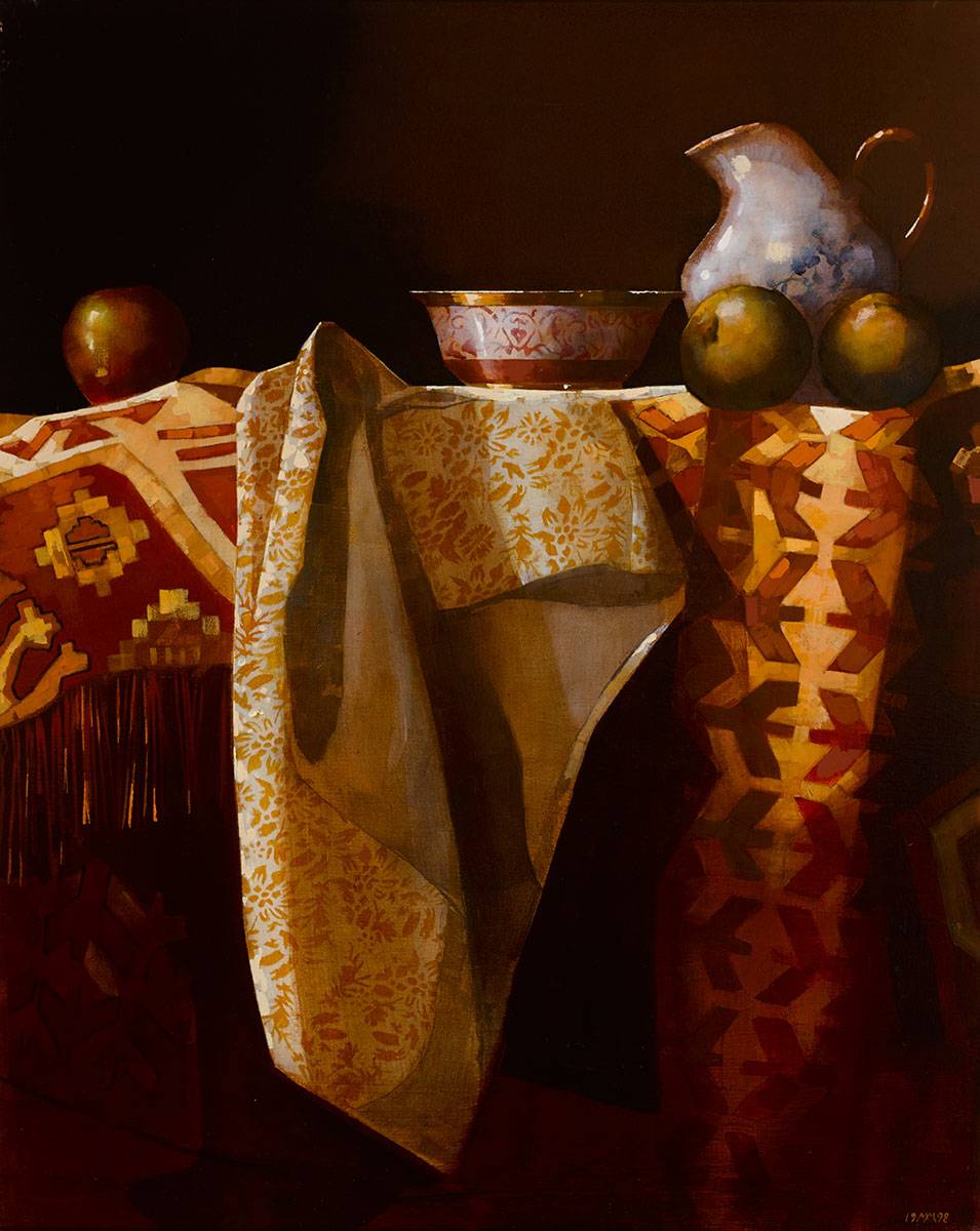 STILL LIFE WITH BROCADE, 1998 by Martin Mooney sold for �3,800 at Whyte's Auctions