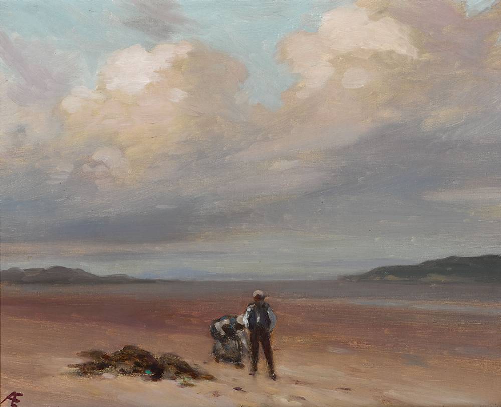 TWO FIGURES ON SHORE by George Russell ('') sold for 5,800 at Whyte's Auctions
