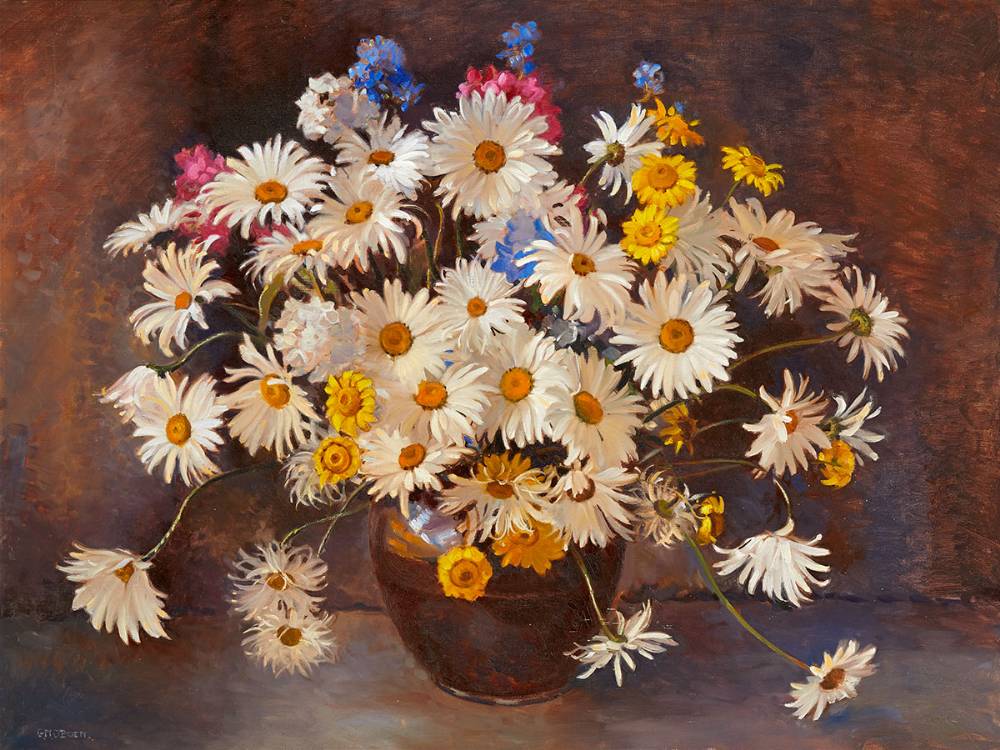 STILL LIFE WITH FLOWERS by Geraldine O'Brien sold for 1,500 at Whyte's Auctions