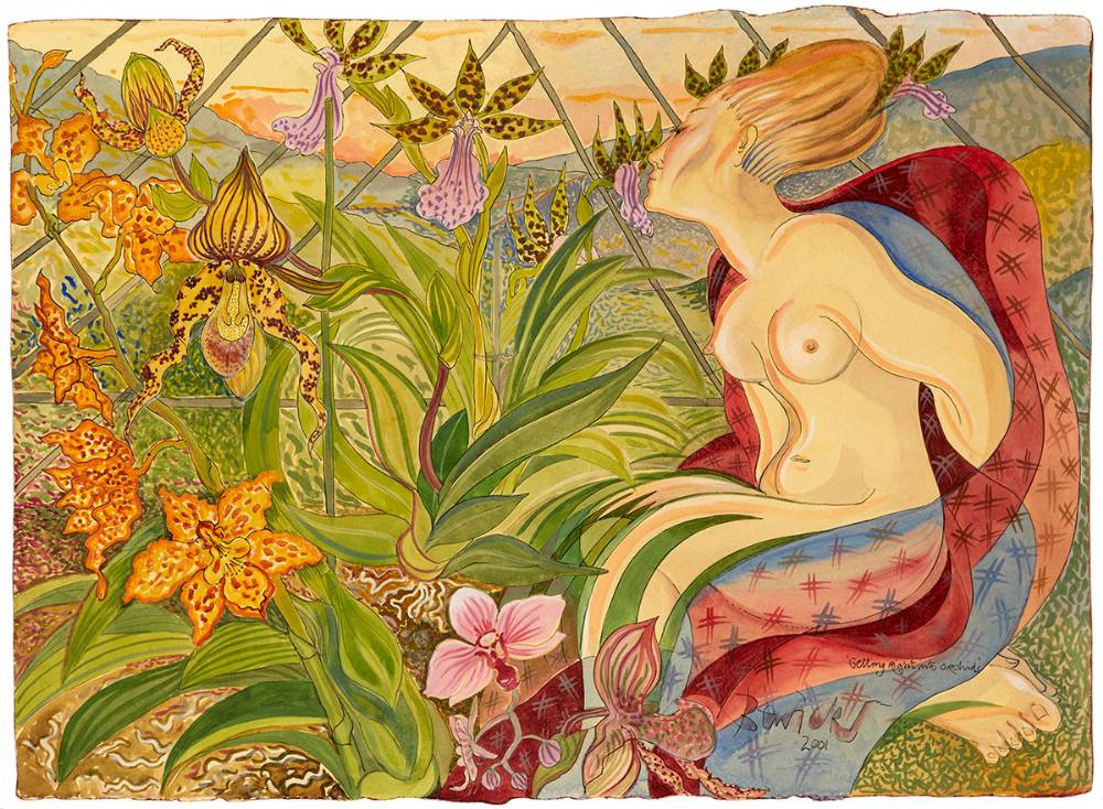 GETTING (RIGHT) INTO ORCHIDS, 2001 by Pauline Bewick sold for 6,800 at Whyte's Auctions