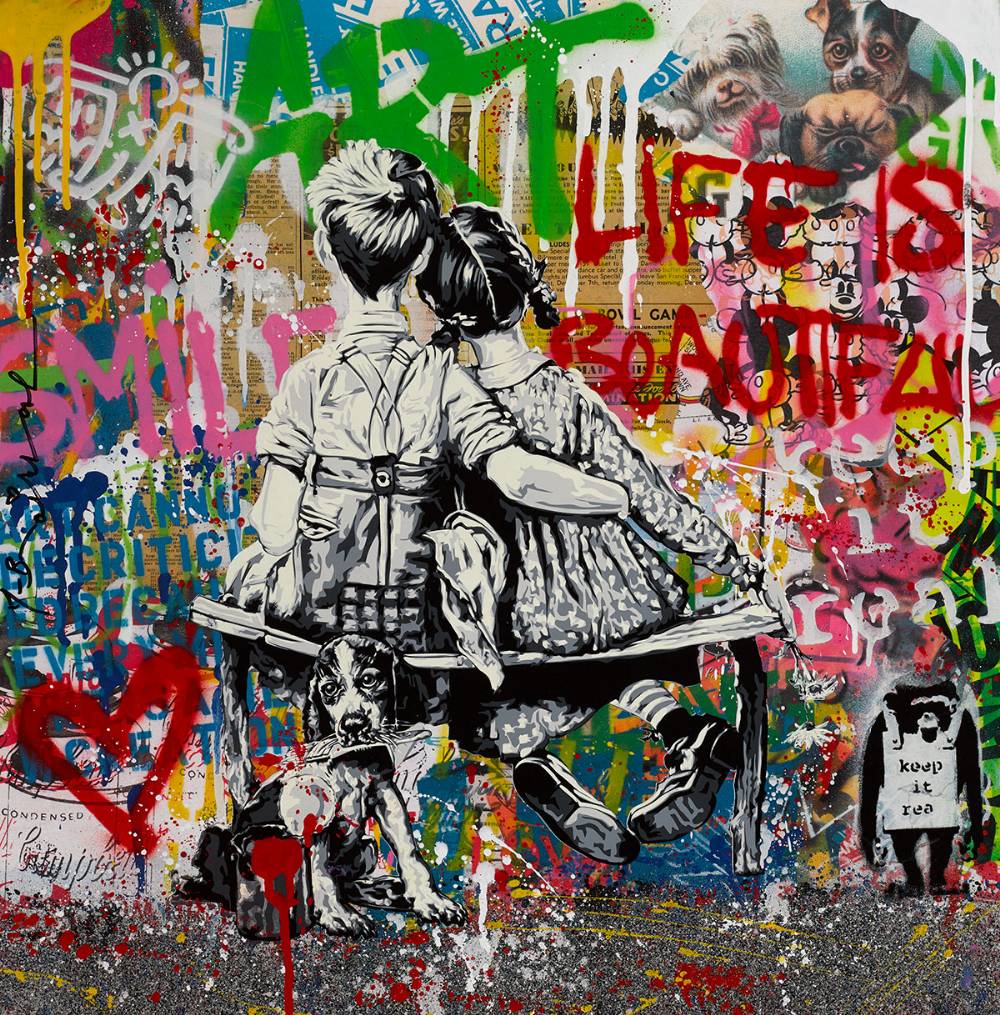 WORK WELL TOGETHER, 2020 by Mr Brainwash sold for 7,500 at Whyte's Auctions