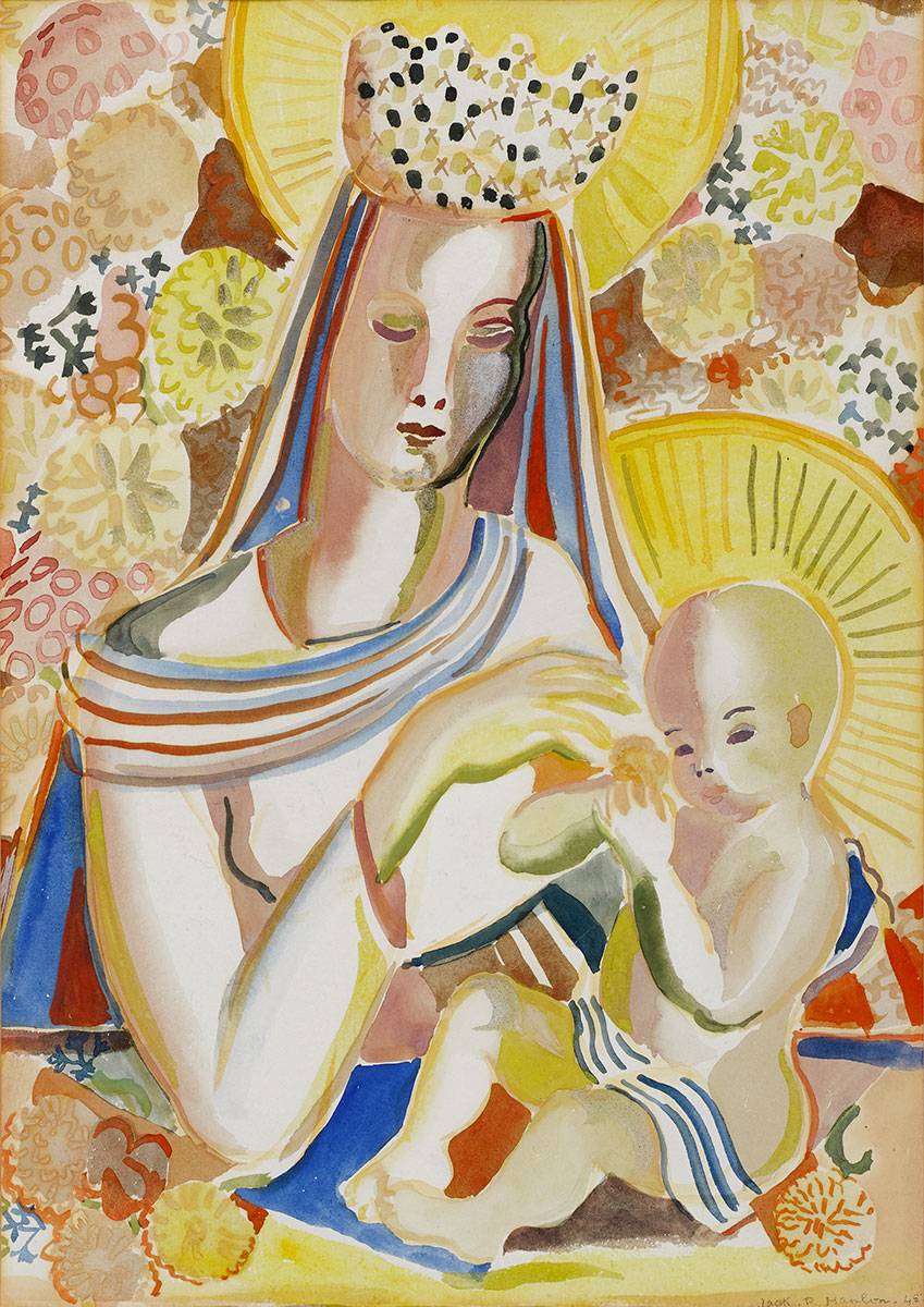 MADONNA AND CHILD, 1945 by Father Jack P. Hanlon sold for 1,400 at Whyte's Auctions