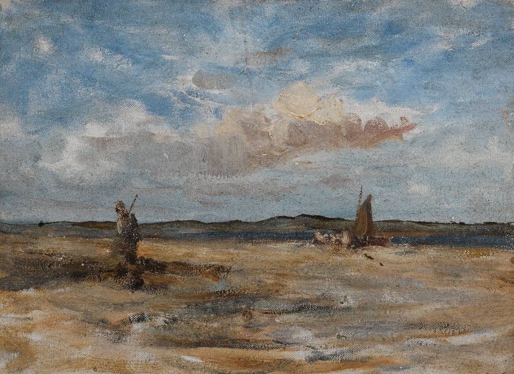 ON THE STRAND, MALAHIDE, COUNTY DUBLIN by Nathaniel Hone RHA (1831-1917) at Whyte's Auctions