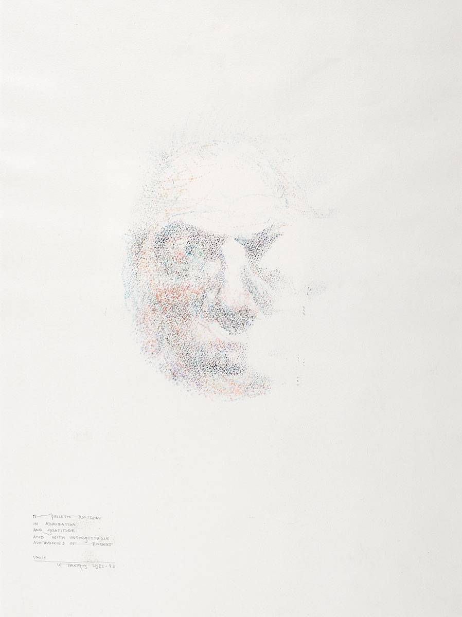 STUDY TOWARDS AN IMAGE OF FRANCIS BACON, 1979 by Louis le Brocquy HRHA (1916-2012) at Whyte's Auctions