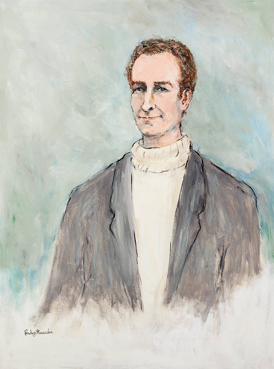 PORTRAIT OF DANIEL O'NEILL, 1999 by Gladys Maccabe MBE HRUA ROI FRSA (1918-2018) at Whyte's Auctions