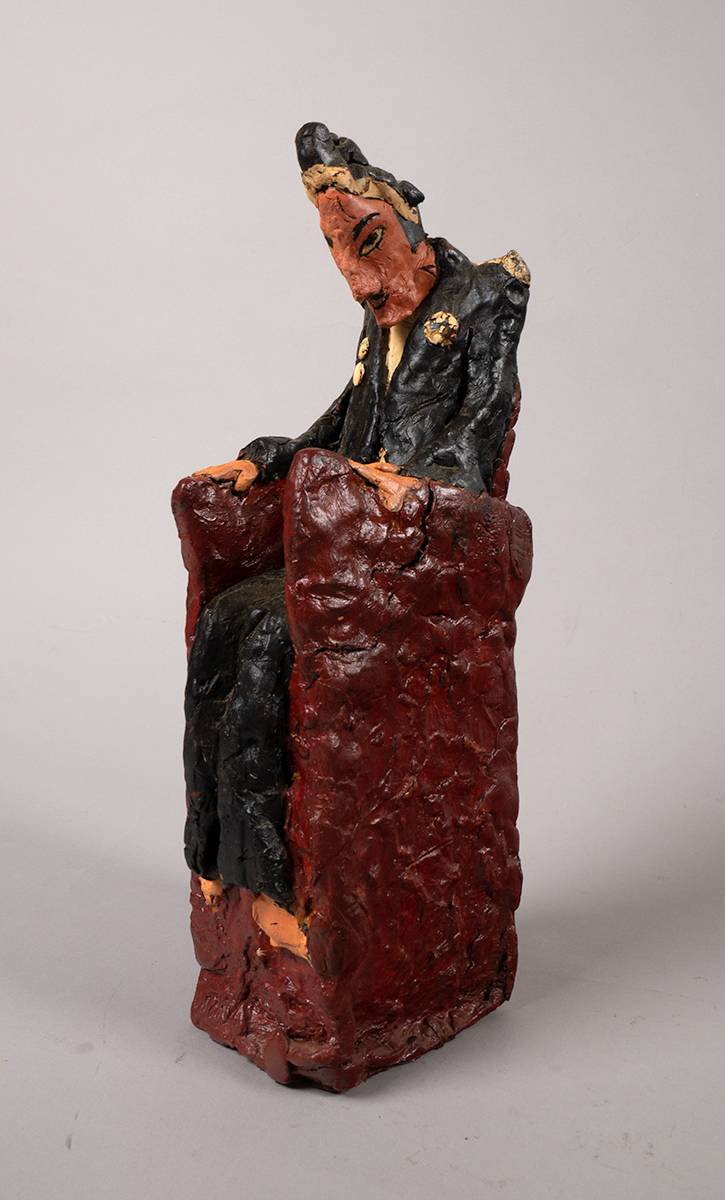 MAN SEATED by Graham Knuttel (b.1954) at Whyte's Auctions