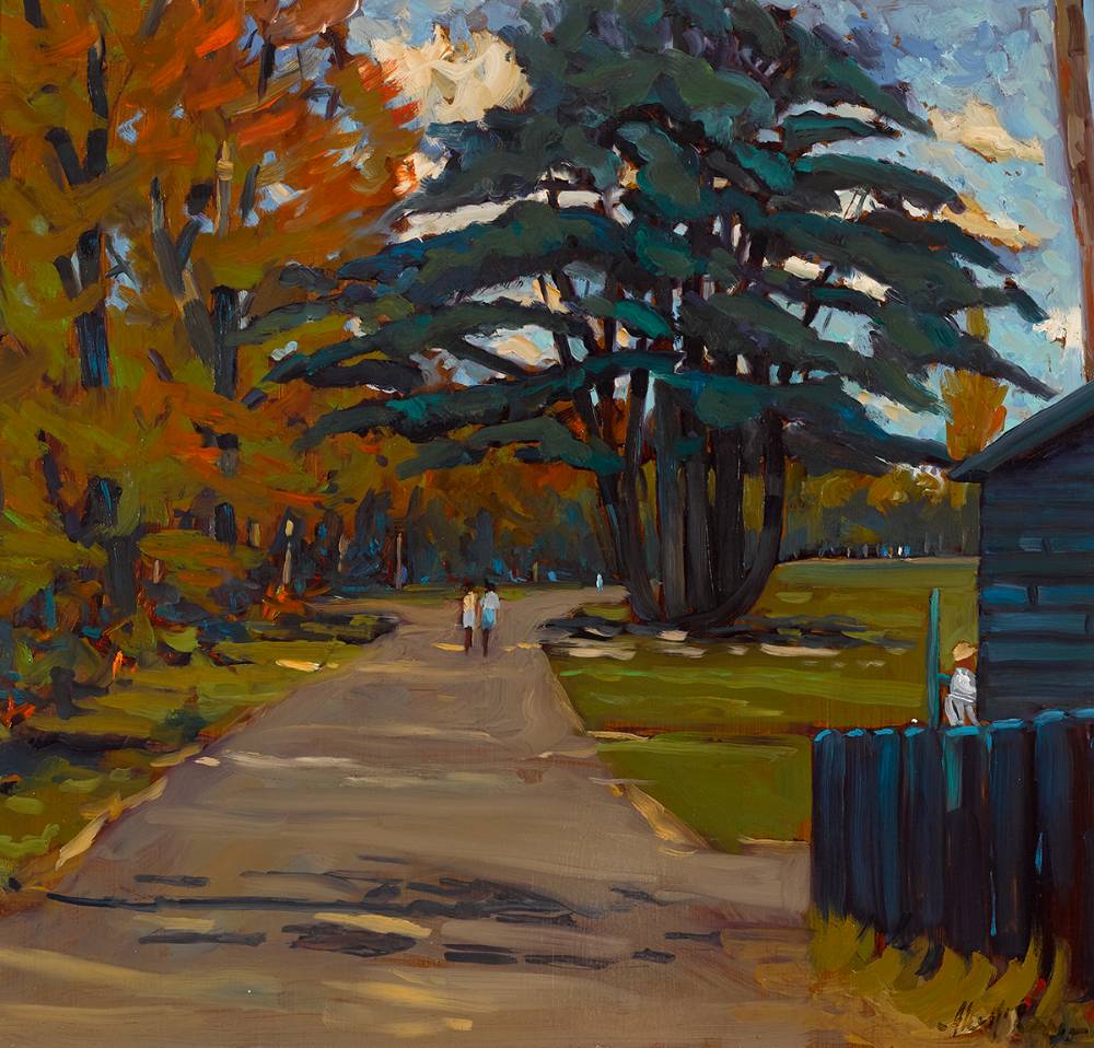 A FINE DAY IN THE PARK, BLUE CEDAR by Alex McKenna  at Whyte's Auctions