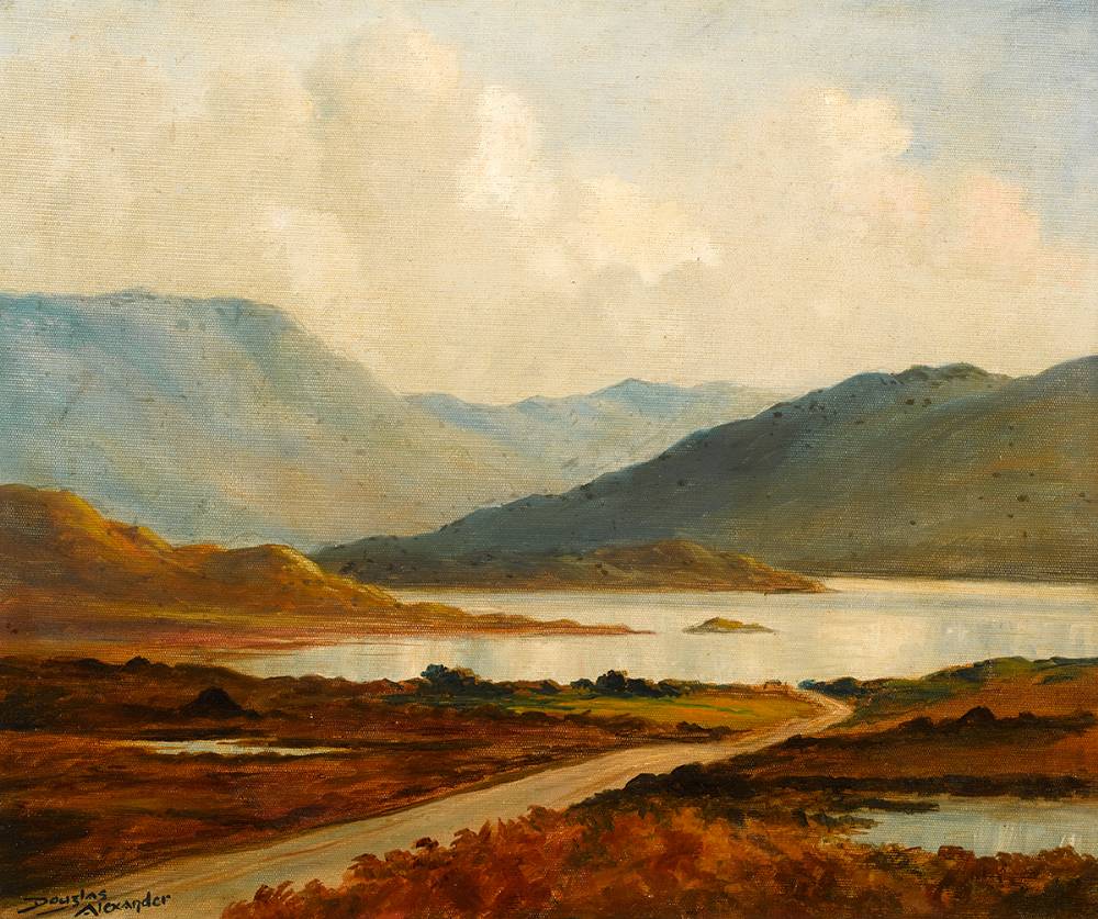 LAKE AND MOUNTAIN VIEW, WEST OF IRELAND by Douglas Alexander (1871-1945) at Whyte's Auctions