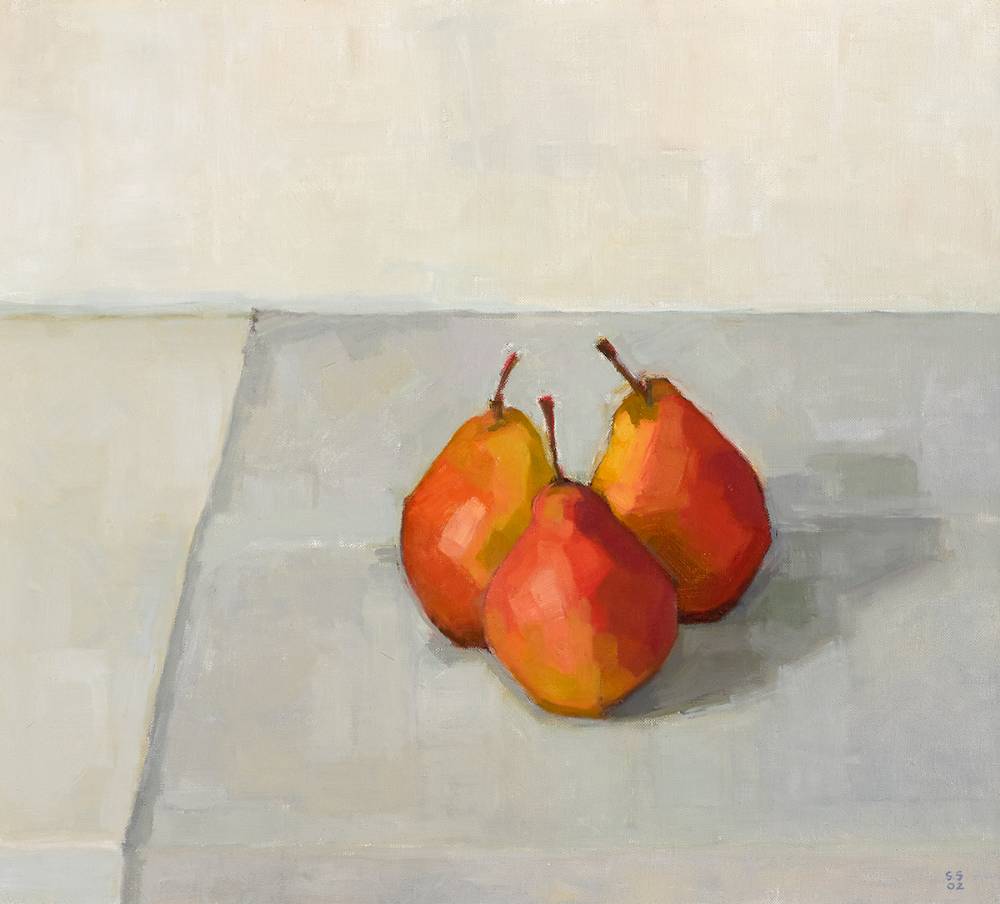 THREE PEARS, 2002 by Sarah Spackman (British, RBA ROI b.1958) at Whyte's Auctions