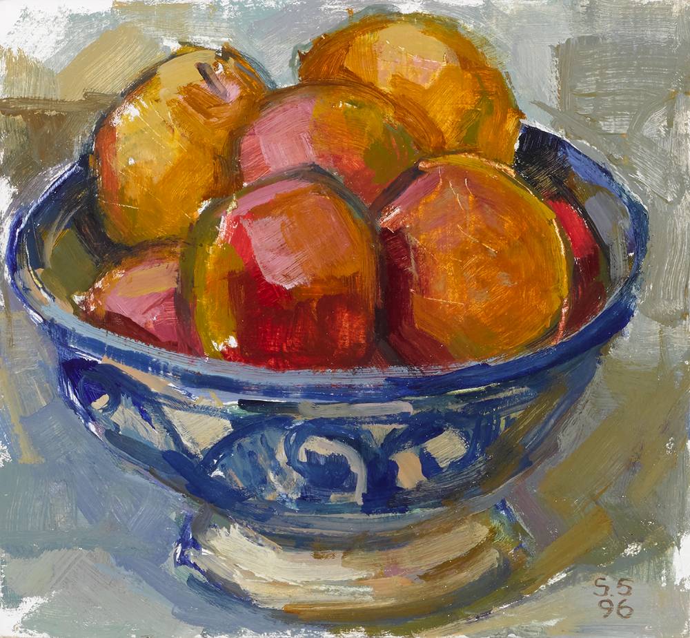 PLUMS, 1996 by Sarah Spackman (British, RBA ROI b.1958) at Whyte's Auctions