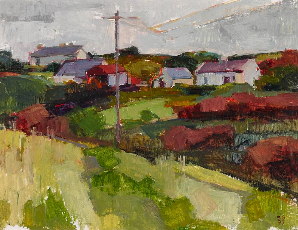 FARMHOUSE AT EMLOUGH, 1997 by Sarah Spackman (British, RBA ROI b.1958) at Whyte's Auctions