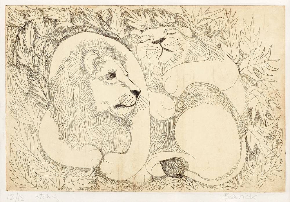 TWO LIONS by Pauline Bewick RHA (1935-2022) at Whyte's Auctions