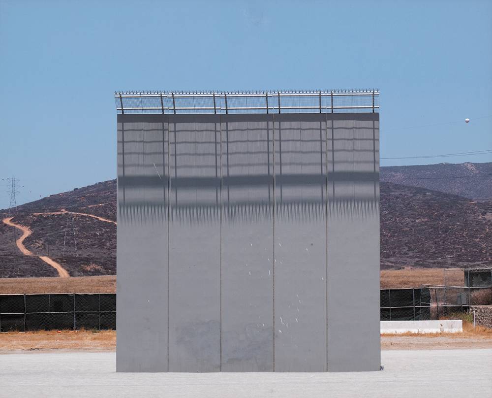 PROTOTYPE FOR TRUMP'S WALL, VIEWED FROM MEXICO by Elaine Byrne  at Whyte's Auctions