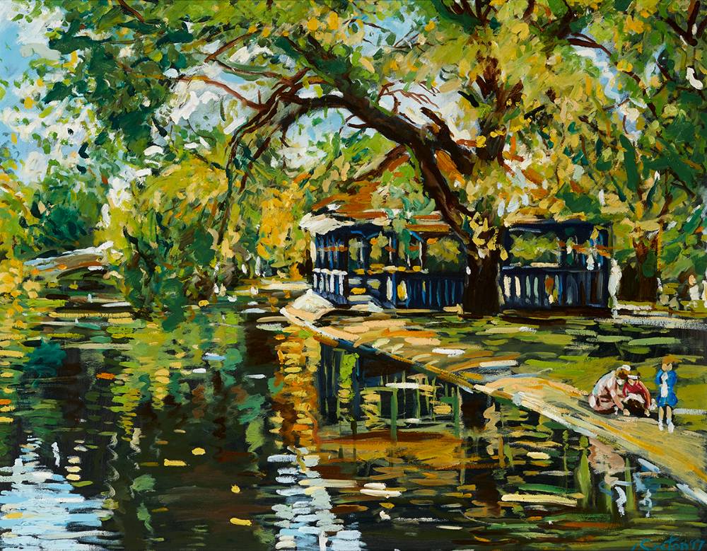 FIGURES BY THE LAKE, ST. STEPHEN'S GREEN, 1997 at Whyte's Auctions