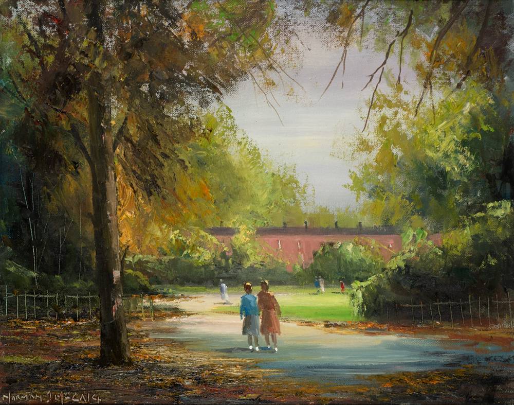 EARLY AUTUMN, ST. STEPHEN'S GREEN, DUBLIN by Norman J. McCaig (1929-2001) at Whyte's Auctions