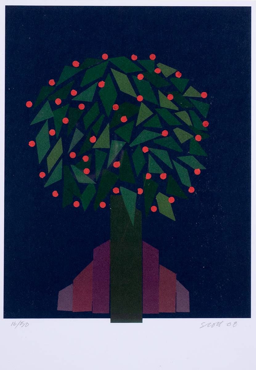 CHRISTMAS GREETING CARD, 2008 by Patrick Scott HRHA (1921-2014) at Whyte's Auctions