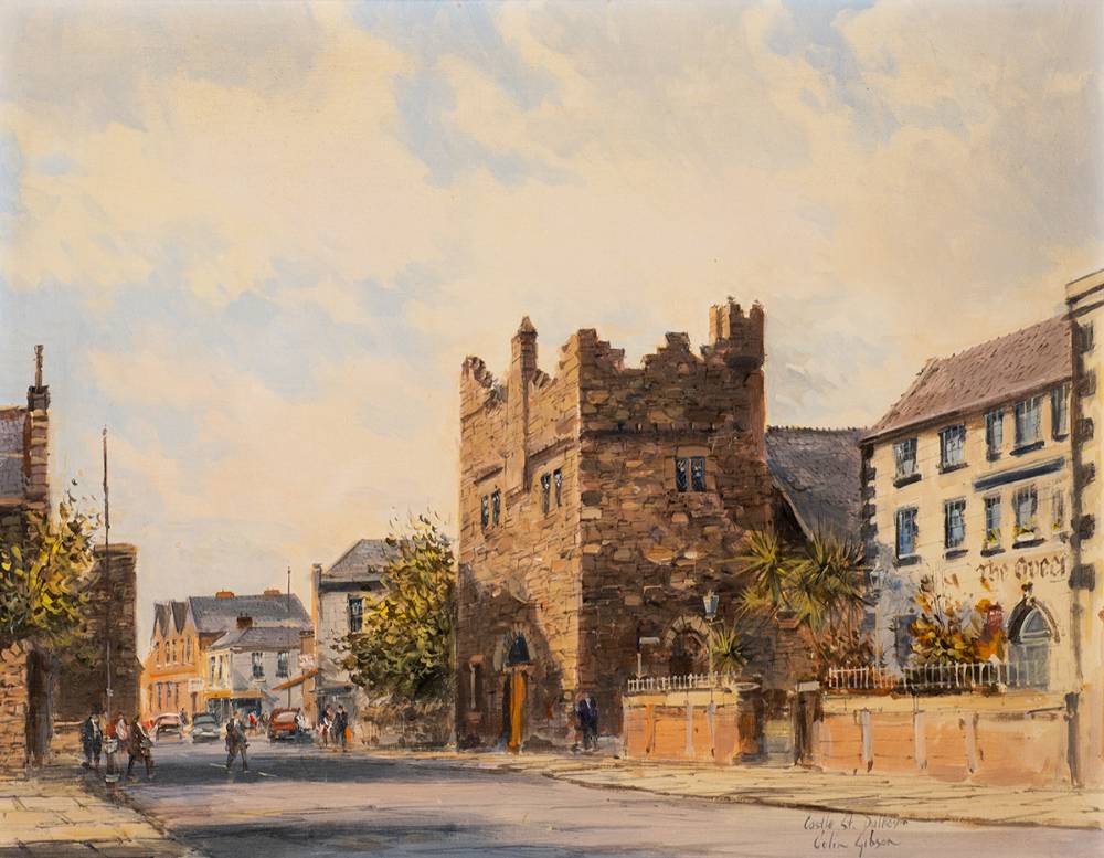 CASTLE STREET, DALKEY, COUNTY DUBLIN by Colin Gibson RUA (b.1948) at Whyte's Auctions