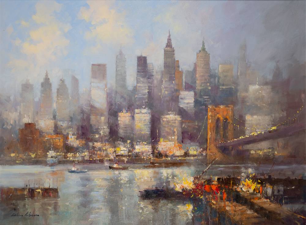 SHADOWS, NEW YORK, 2020 by Colin Gibson RUA (b.1948) at Whyte's Auctions