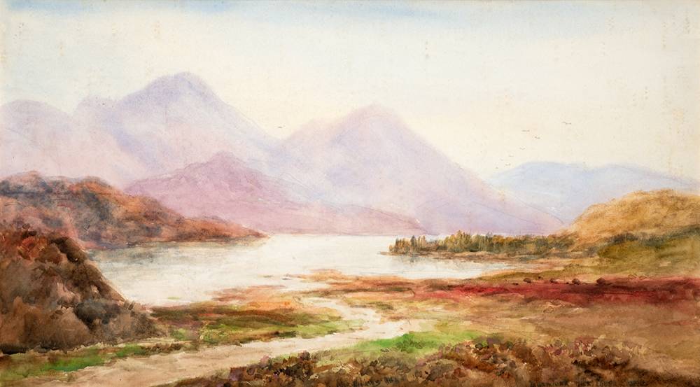 MAAMTURK LAKE, CONNEMARA by Alexander Williams RHA (1846-1930) at Whyte's Auctions