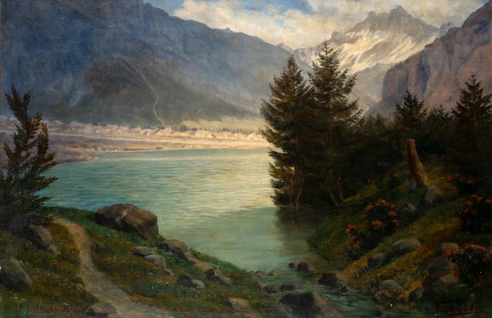 LAC DERBORENCE, VALAIS, SWITZERLAND by E. Tuber  at Whyte's Auctions