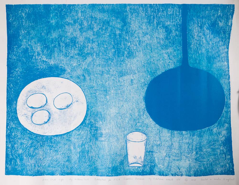 BLUE STILL LIFE, 1975 by William Scott CBE RA (1913-1989) at Whyte's Auctions