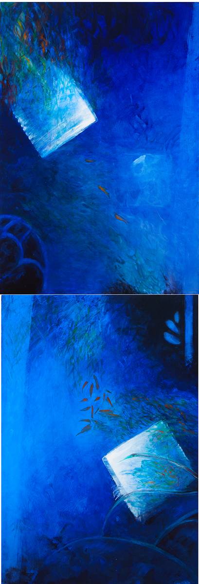 DEEP STREAM, 1990 (DIPTYCH) by Anne Madden (b.1932) at Whyte's Auctions