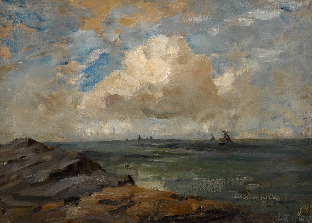 COASTAL SCENE, NORTH DUBLIN by Nathaniel Hone sold for 5,000 at Whyte's Auctions