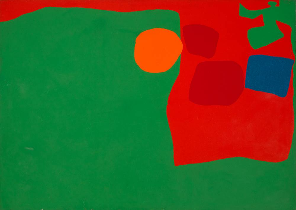 EMERALD WITH REDS AND CERULEUM : FEBRUARY-APRIL 1977 by Patrick Heron CBE (1920-1999) CBE (1920-1999) at Whyte's Auctions