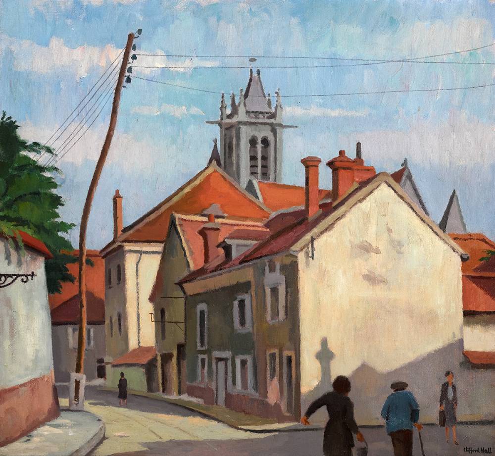 RUE DU PAV NEUF, MORET-SUR-LOING, 1949 by Clifford Hall (1904-1973) at Whyte's Auctions
