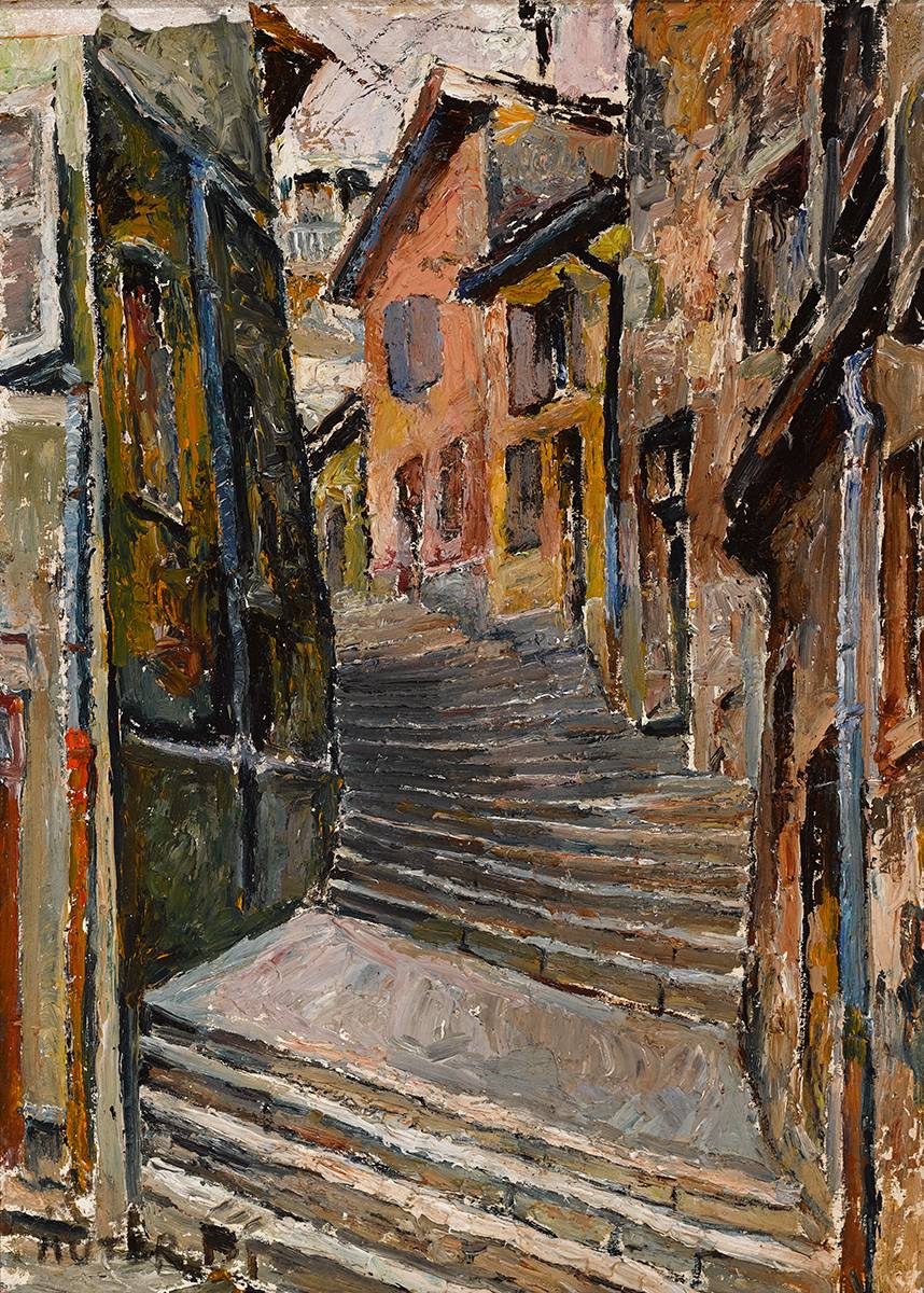 STREET SCENE by Mela Muter sold for �30,000 at Whyte's Auctions