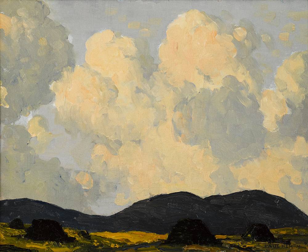 A BOG NEAR DINGLE, COUNTY KERRY, c.1928-30 by Paul Henry sold for €75,000 at Whyte's Auctions