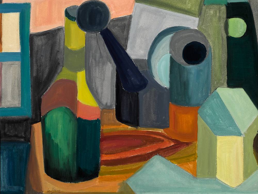 STILL LIFE WITH BOTTLE by Arthur Armstrong RHA (1924-1996) at Whyte's Auctions