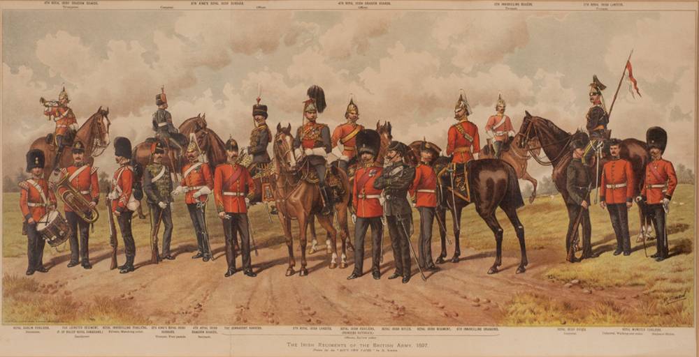 1897 The Irish Regiments of The British Army. at Whyte's Auctions