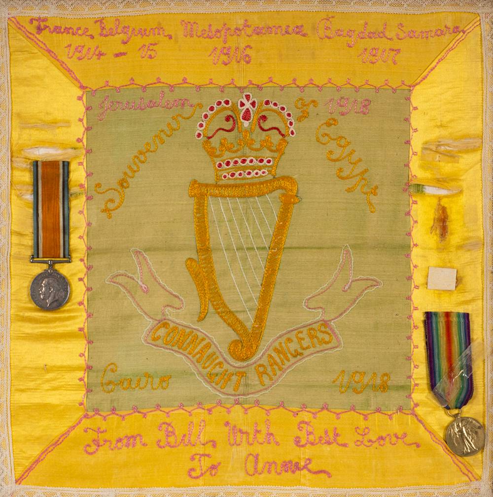 1914-18 World War I War Medal  to a Connaught Ranger and Victory Medal to Royal Navy Reserve, possibly related.<br> at Whyte's Auctions