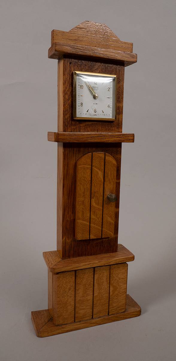 1978. Long Kesh Internment Camp prisoner art. A handcarved clock by Seamus Kelly. at Whyte's Auctions