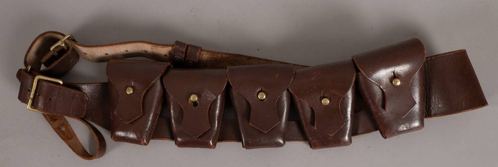 Leather bandolier of a type used in the 1916 Rising and War of Independence. at Whyte's Auctions