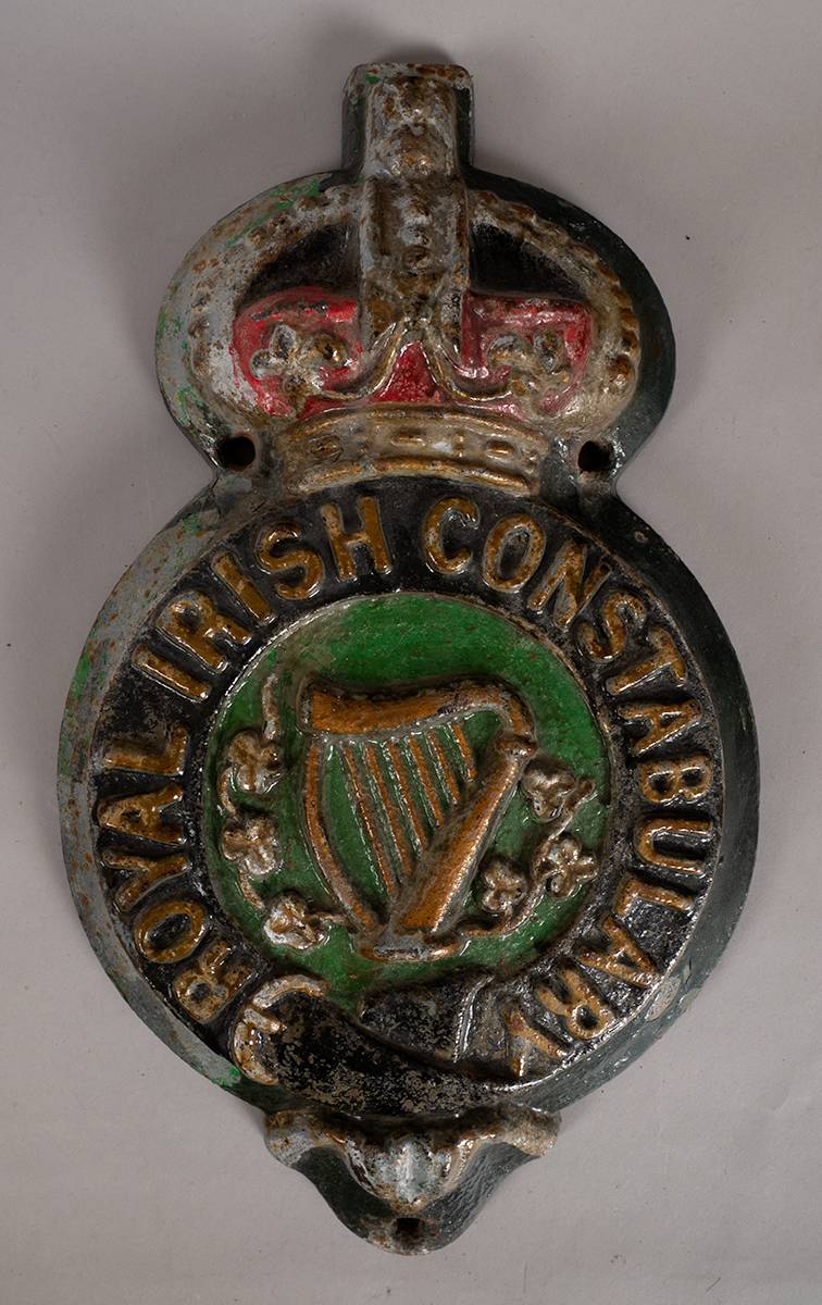 19th century Royal Irish Constabulary barracks plaque. at Whyte's Auctions