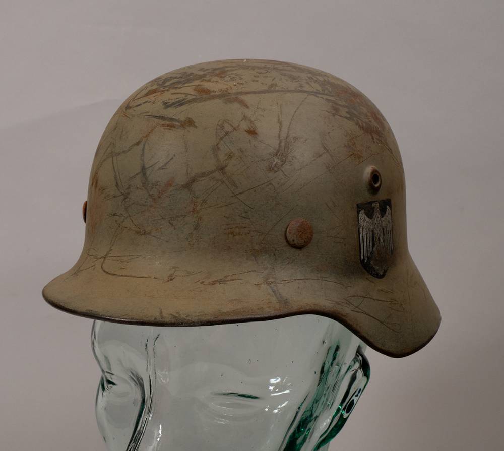 1935 pattern German Wehrmacht helmet. at Whyte's Auctions