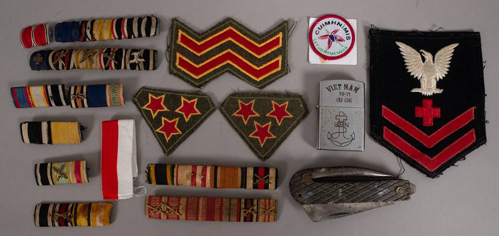1914-1975 small collection of militaria. (19) at Whyte's Auctions