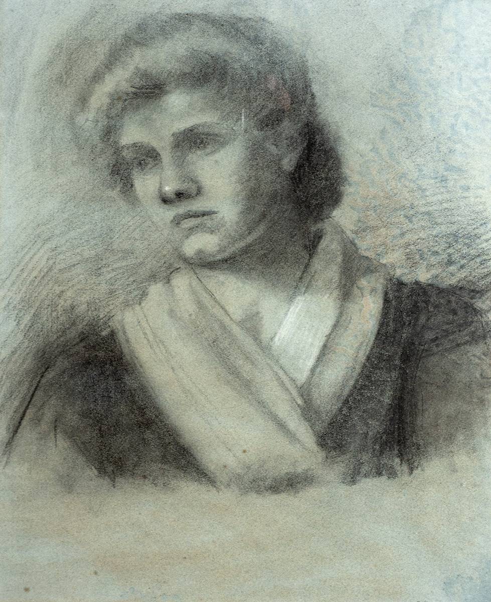 Constance Gore-Booth, Countess Markievizc (1868-1927). A drawing of a young woman. at Whyte's Auctions