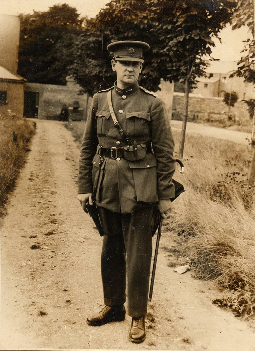 1922. Photograph of Michael Collins in National Army uniform. at Whyte's Auctions