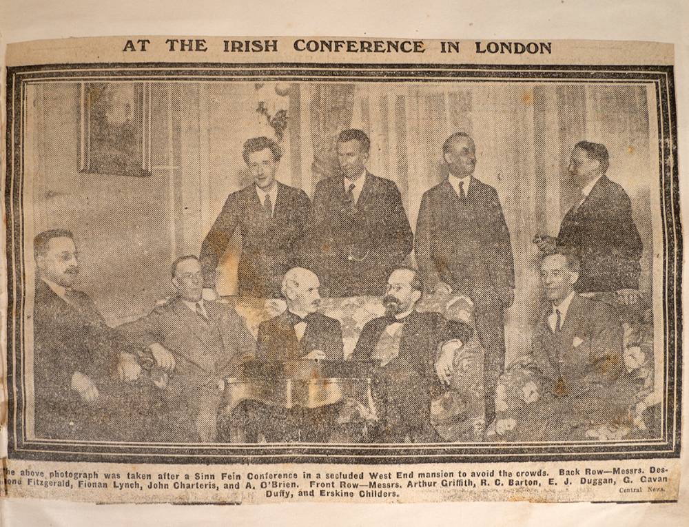 1921-1922 collection of newspaper cuttings collected by Michael Collins' secretaries. at Whyte's Auctions
