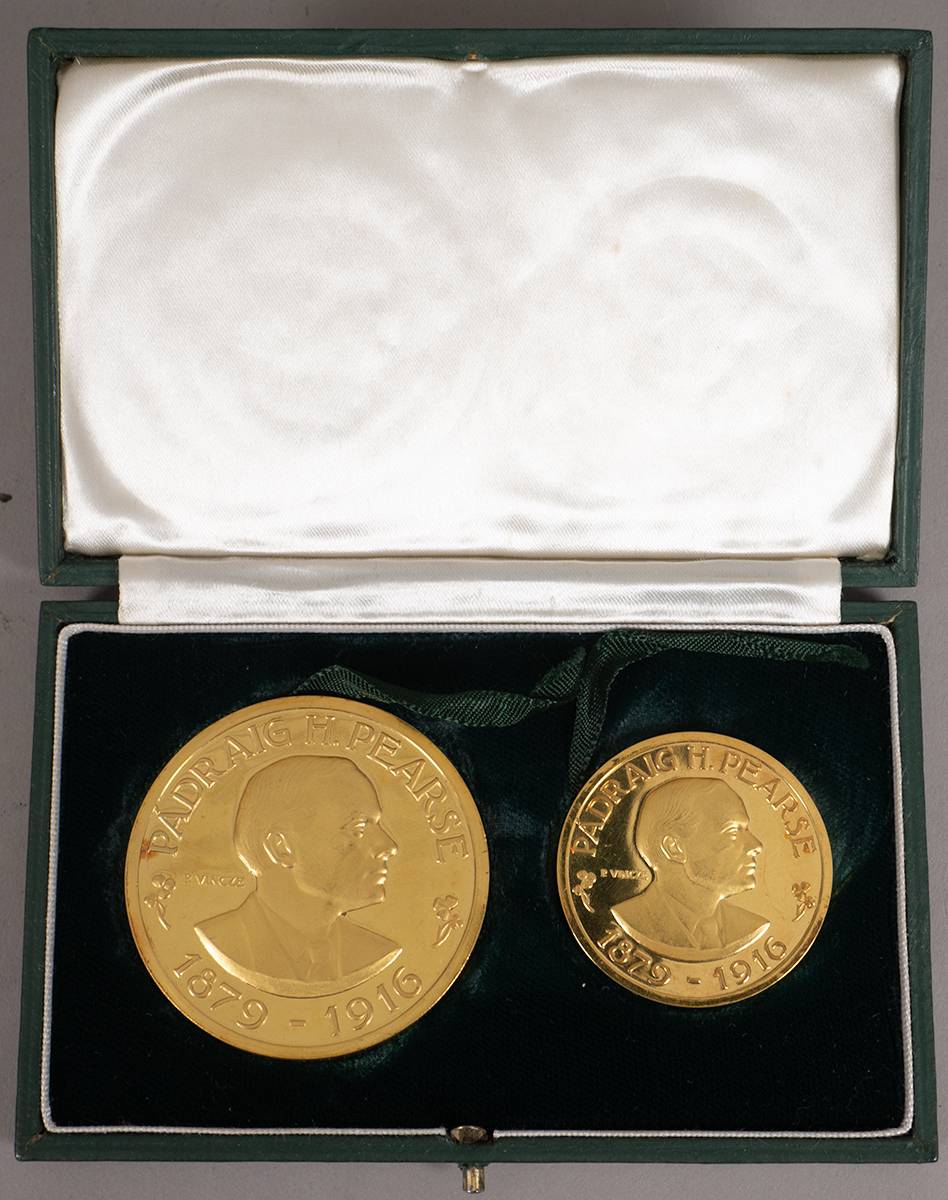 1966 Gold medallions to commemorate the 50th Anniversary of the 1916 Rising. at Whyte's Auctions